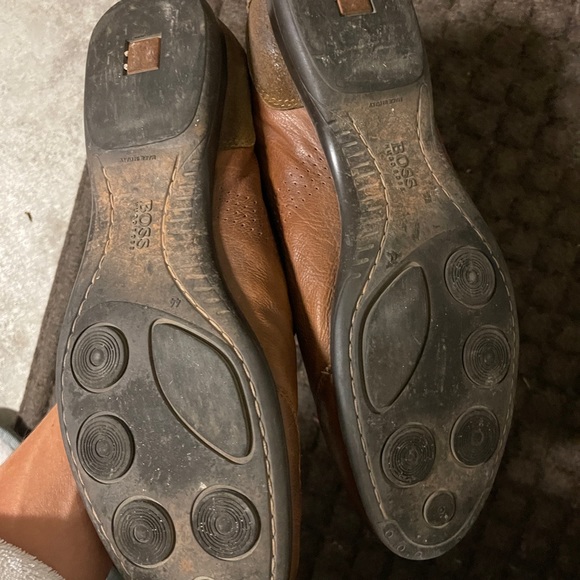 Men's Hugo Boss Saturn Brown Leather Sneakers Trainers Size US 11 EU 44 - Picture 5 of 14